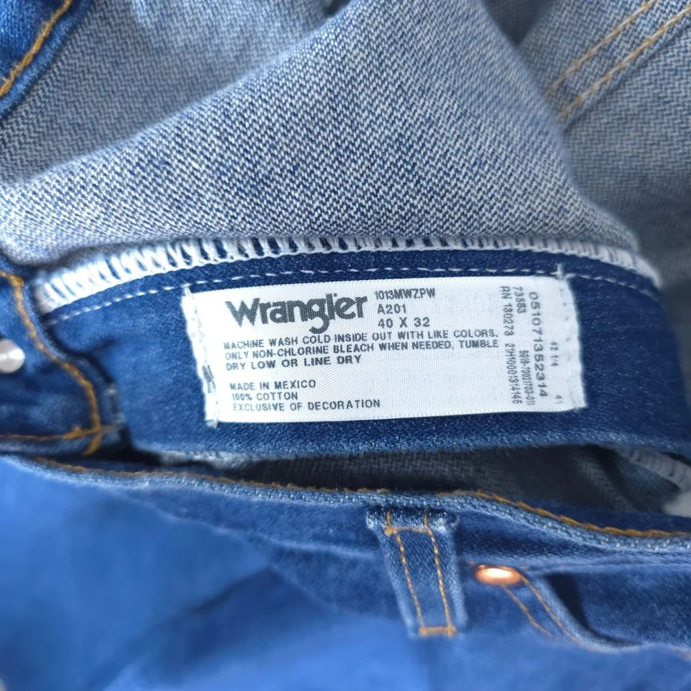 Wrangler Jeans Mens 40x32 Blue Cowboy Cut Original‎ Fit Straight Leg Western